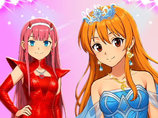 Glamourous Anime Dress-Up Extravaganza - HTML5 Game Thumbnail